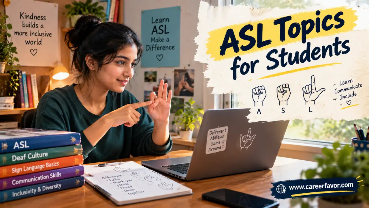 75 Best ASL Topics for Students in English